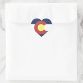 Vlag van Colorado Hart Sticker (Tas)