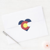 Vlag van Colorado Hart Sticker (Envelop)