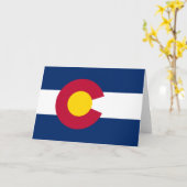 Vlag van Colorado Kaart (Gele Bloem)
