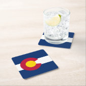 Vlag van Colorado Kartonnen Onderzetters (Insitu)