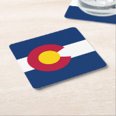Vlag van Colorado Kartonnen Onderzetters (Schuin)
