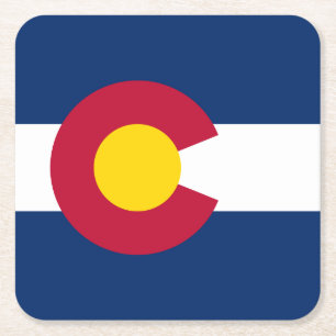 Vlag van Colorado Kartonnen Onderzetters