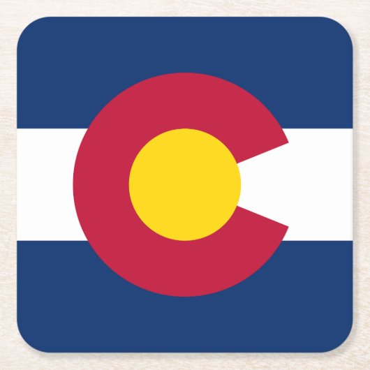 Vlag van Colorado Kartonnen Onderzetters (Voorkant)
