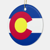 Vlag van Colorado Keramisch Ornament (Links)