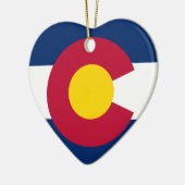 Vlag van Colorado Keramisch Ornament (Links)