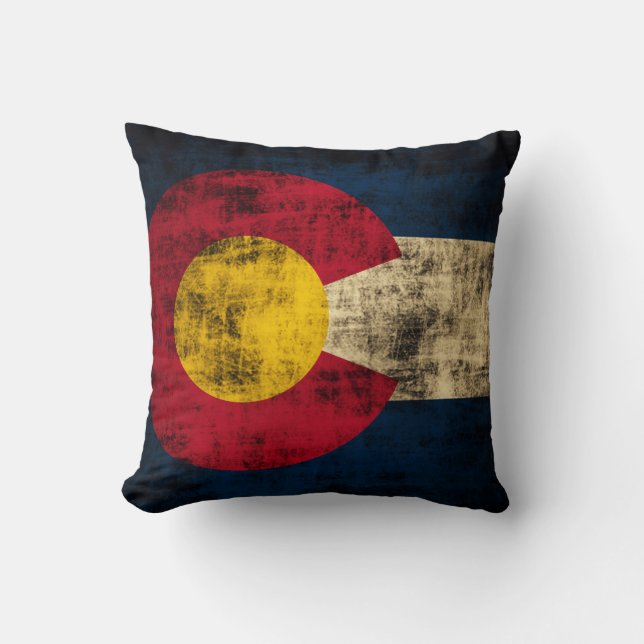  vlag van Colorado Kussen (Voorkant)