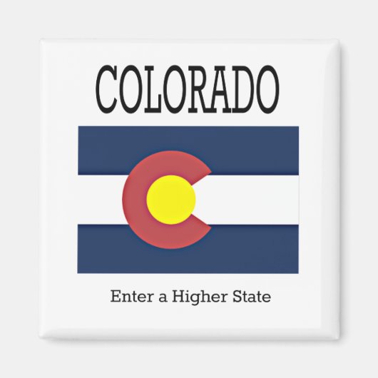 Vlag van Colorado Magneet (Voorkant)