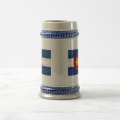 vlag van Colorado met bergachtergrond Bierpul (Center)