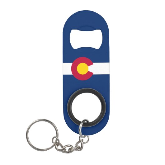 Vlag van Colorado Mini Flessenopener (Voorkant)