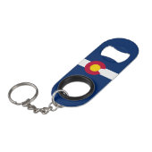 Vlag van Colorado Mini Flessenopener (Voorkant Gekanteld)