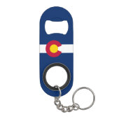 Vlag van Colorado Mini Flessenopener (Achterkant)