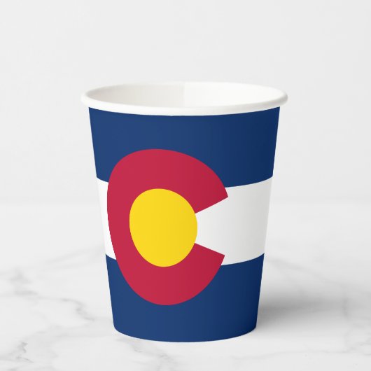 Vlag van Colorado Papieren Bekers (Links)