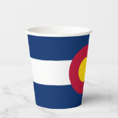 Vlag van Colorado Papieren Bekers (Voorkant)