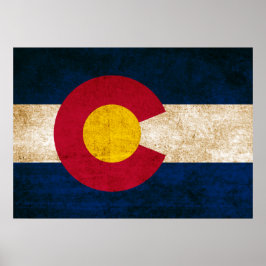 vlag van Colorado Poster
