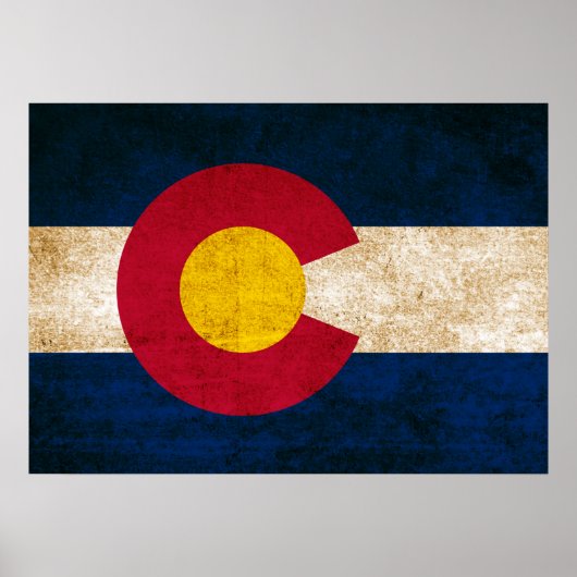  vlag van Colorado Poster (Voorkant)