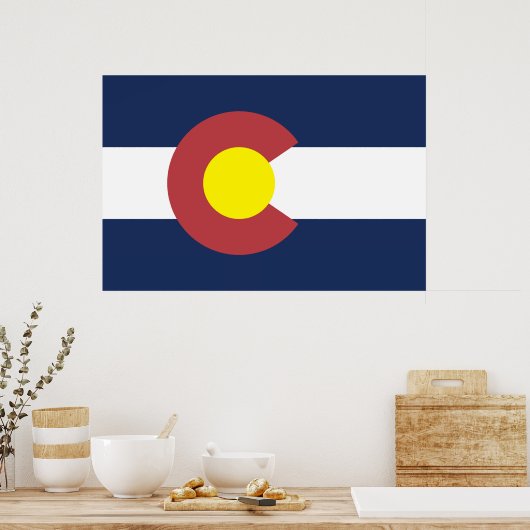 Vlag van Colorado Poster (Keuken)