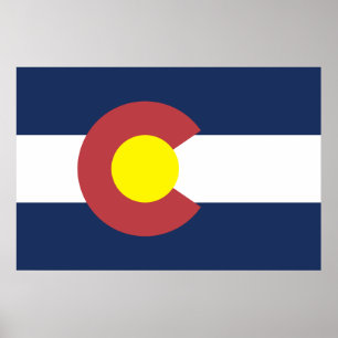 Vlag van Colorado Poster