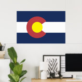 Vlag van Colorado Poster (Thuiskantoor)