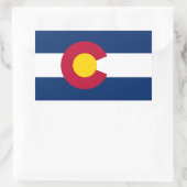 Vlag van Colorado Rechthoekige Sticker (Tas)