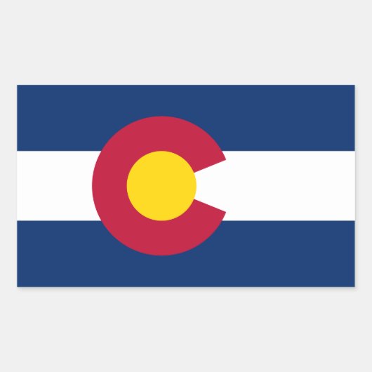 Vlag van Colorado Rechthoekige Sticker (Voorkant)