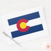 Vlag van Colorado Rechthoekige Sticker (Envelop)