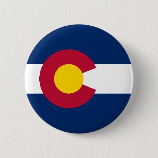 Vlag van Colorado Ronde Button 5,7 Cm (Voorkant)