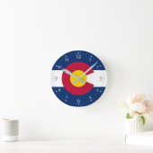 Vlag van Colorado Ronde Klok (Huis)