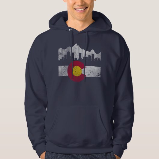 vlag van Colorado Skyline Hoodie (Voorkant)