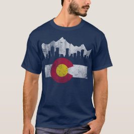 vlag van Colorado Skyline T-shirt