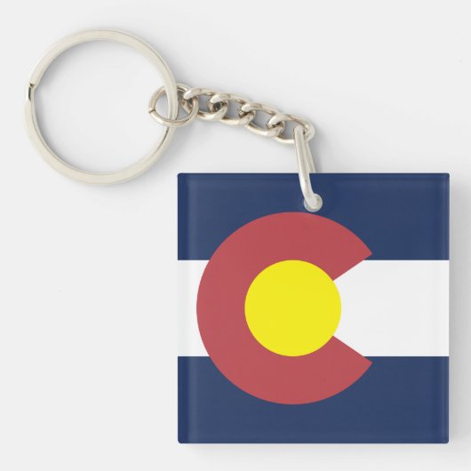 Vlag van Colorado Sleutelhanger (voorkant)