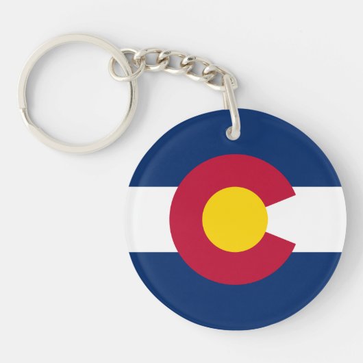 Vlag van Colorado Sleutelhanger (Voorkant)
