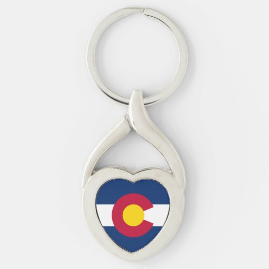 Vlag van Colorado Sleutelhanger (Voorkant)