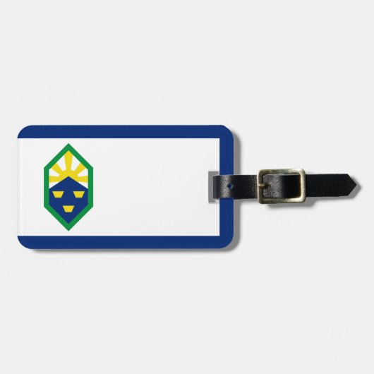 Vlag van Colorado Springs Bagagelabel (Voorkant horizontaal)