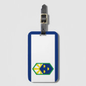 Vlag van Colorado Springs, Colorado Bagagelabel (Voorkant (verticaal))