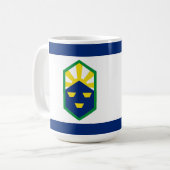 Vlag van Colorado Springs, Colorado Koffiemok (Voorkant links)