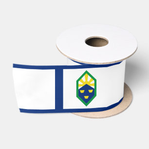 Vlag van Colorado Springs, Colorado Satijnen Lint