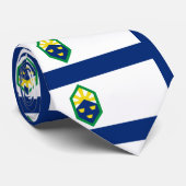 Vlag van Colorado Springs, Colorado Stropdas (Opgerold)