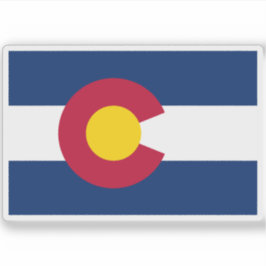Vlag van Colorado Sticker