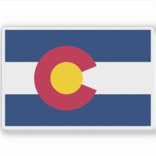 Vlag van Colorado Sticker