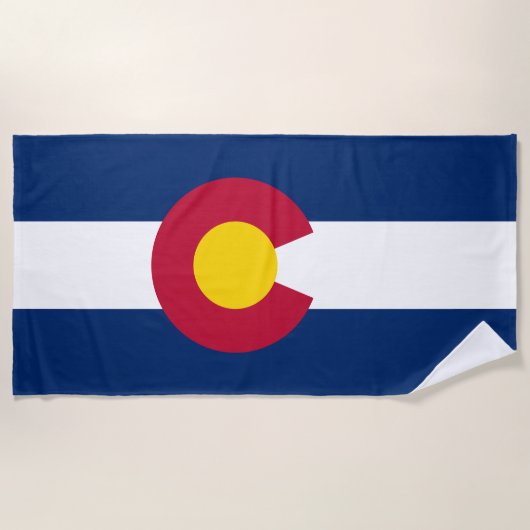 Vlag van Colorado Strandlaken (Voorkant)