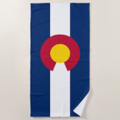 Vlag van Colorado Strandlaken (Voorkant)