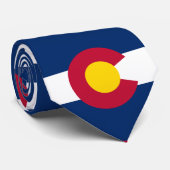 Vlag van Colorado Stropdas (Opgerold)