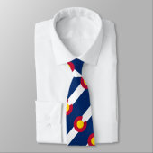 Vlag van Colorado Stropdas (Gebonden)