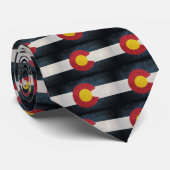 Vlag van Colorado Stropdas (Opgerold)