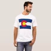 vlag van Colorado T Shirt (Voorkant volledig)