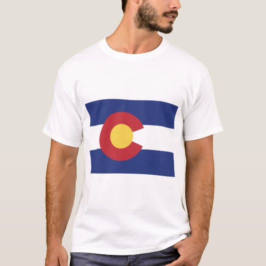 Vlag van Colorado T-shirt (Voorkant)