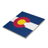 Vlag van Colorado Tegeltje (Zijkant)