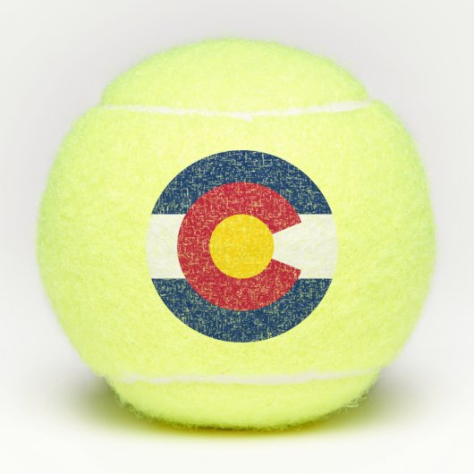 Vlag van Colorado Tennisballen (Voorkant)