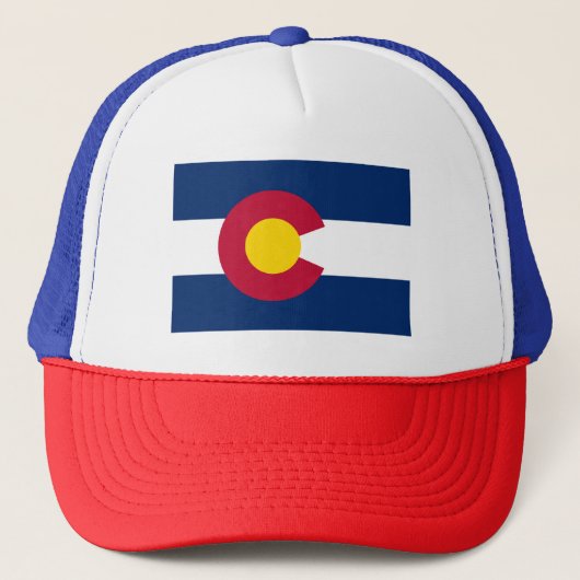 Vlag van Colorado Trucker Pet (Voorkant)