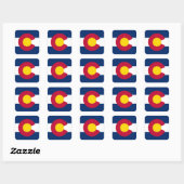 Vlag van Colorado Vierkante Sticker (Vel)